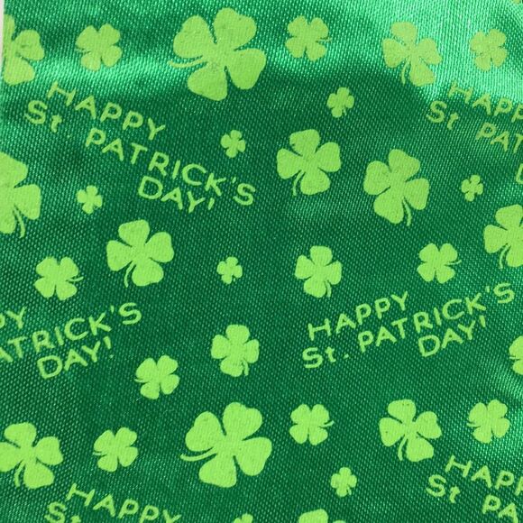 Happy St. Patrick’s Day Tie Green - Picture 2 of 2